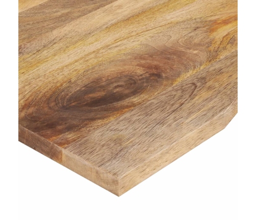 Tablero de escritorio con curva madera mango rugosa 80x50x2,5cm