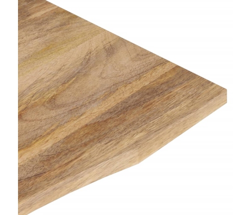 Tablero de escritorio con curva madera mango rugosa 80x50x2,5cm