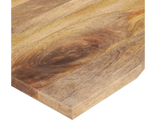 Tablero escritorio con curva madera mango rugosa 140x60x2,5 cm