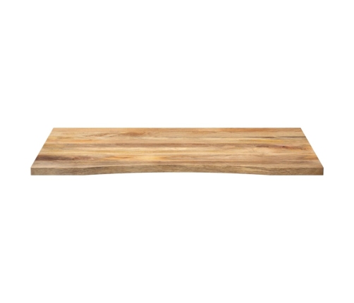 Tablero escritorio con curva madera mango rugosa 100x80x2,5 cm