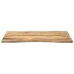 Tablero escritorio con curva madera mango rugosa 100x80x2,5 cm