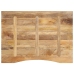 Tablero escritorio con curva madera mango rugosa 100x80x2,5 cm