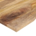 Tablero escritorio con curva madera mango rugosa 100x80x2,5 cm