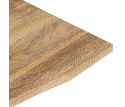 Tablero escritorio con curva madera mango rugosa 100x80x2,5 cm