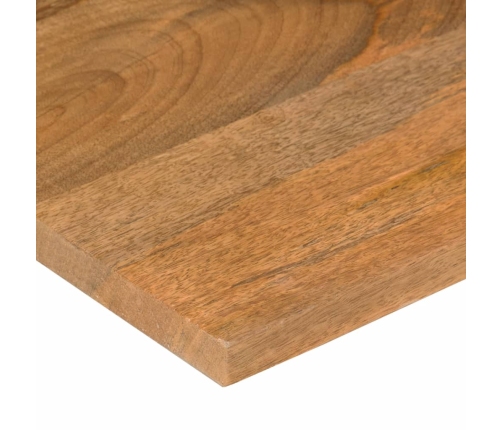 Tablero de escritorio con curva madera mango rugosa 80x50x2,5cm