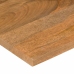 Tablero de escritorio con curva madera mango rugosa 80x50x2,5cm