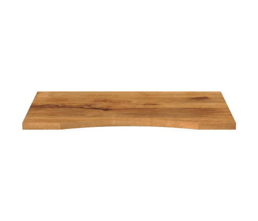 Tablero escritorio con curva madera mango rugosa 100x50x2,5 cm