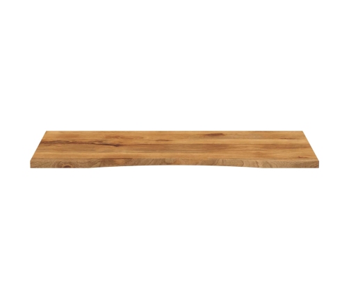 Tablero escritorio con curva madera mango rugosa 110x50x2,5 cm