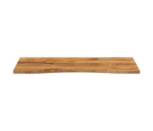 Tablero escritorio con curva madera mango rugosa 120x50x2,5 cm