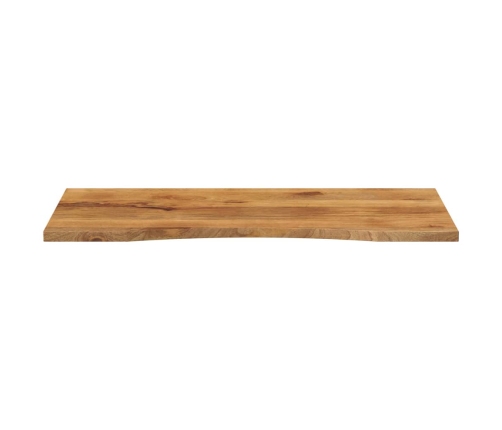 Tablero escritorio con curva madera mango rugosa 140x50x2,5 cm