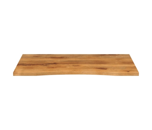 Tablero escritorio con curva madera mango rugosa 100x80x2,5 cm