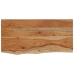 Estante pared rectangular madera acacia borde vivo 40x20x2,5 cm