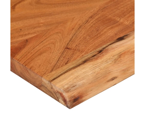 Estante pared rectangular madera acacia borde vivo 40x20x2,5 cm