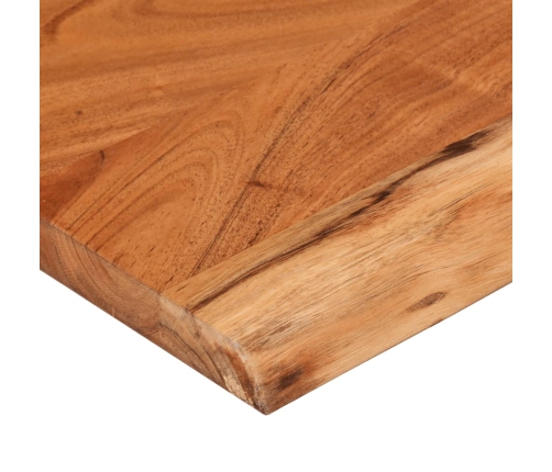 Estante pared rectangular madera acacia borde vivo 60x20x2,5 cm