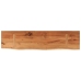 Estante pared rectangular madera acacia borde vivo 80x20x2,5 cm