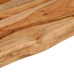 Estante pared rectangular madera acacia borde vivo 90x20x2,5 cm