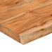 Estante pared rectangular madera acacia borde vivo 90x20x2,5 cm