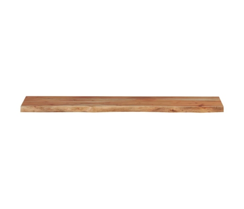 Estante pared rectangular madera acacia borde vivo 100x20x2,5cm