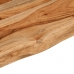 Estante pared rectangular madera acacia borde vivo 100x20x2,5cm