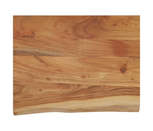 Estante pared rectangular madera acacia borde vivo 40x30x2,5 cm