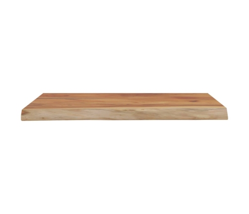 Estante pared rectangular madera acacia borde vivo 40x30x2,5 cm