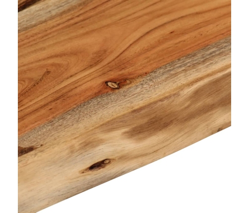 Estante pared rectangular madera acacia borde vivo 50x30x2,5 cm