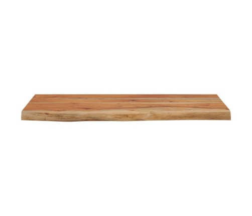 Estante pared rectangular madera acacia borde vivo 60x30x2,5 cm