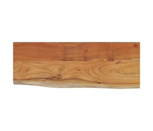 Estante pared rectangular madera acacia borde vivo 70x30x2,5 cm