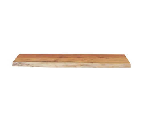 Estante pared rectangular madera acacia borde vivo 70x30x2,5 cm