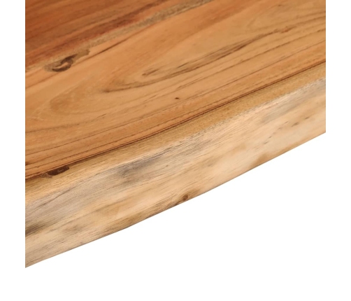 Estante pared rectangular madera acacia borde vivo 70x30x2,5 cm