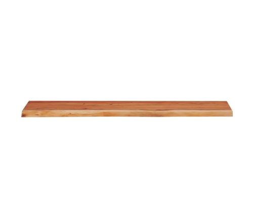 Estante pared rectangular madera acacia borde vivo 90x30x2,5 cm