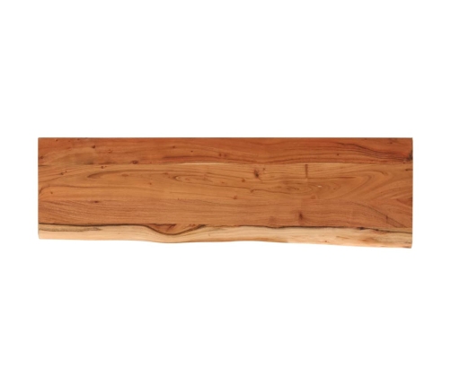 vidaXL Estante pared rectangular madera acacia borde vivo 100x30x2,5cm