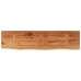 Estante pared rectangular madera acacia borde vivo 120x30x2,5cm