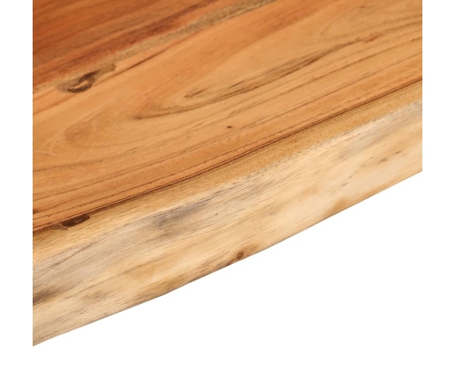 Estante pared rectangular madera acacia borde vivo 120x30x2,5cm