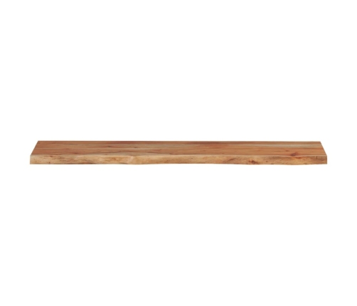 Tablero rectangular madera de acacia borde vivo 140x30x2,5 cm