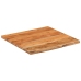 Estante pared cuadrado madera de acacia borde vivo 40x40x2,5 cm