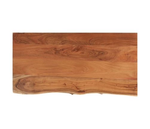 Tablero rectangular madera de acacia borde vivo 80x40x2,5 cm