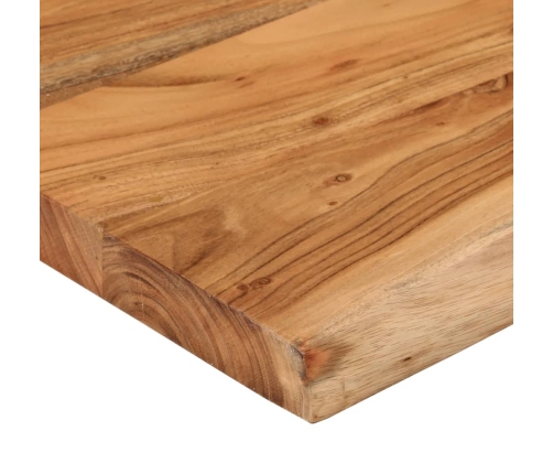 Tablero rectangular madera de acacia borde vivo 90x40x2,5 cm