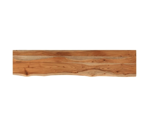 Tablero rectangular madera de acacia borde vivo 180x40x2,5 cm