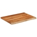 Encimera de baño rectangular madera maciza acacia 70x60x2,5 cm