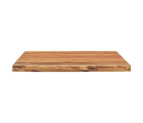 Tablero cuadrado madera maciza acacia borde vivo 80x80x2,5 cm