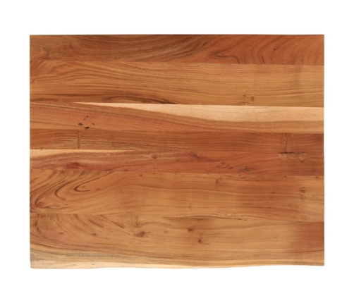 Tablero rectangular madera de acacia borde vivo 90x80x2,5 cm