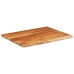 Tablero rectangular madera de acacia borde vivo 90x80x2,5 cm