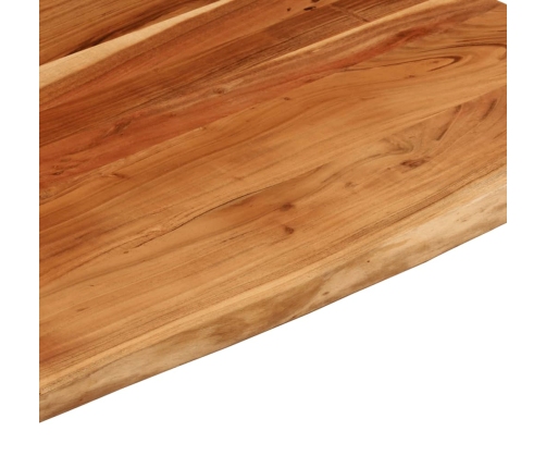 Tablero rectangular madera de acacia borde vivo 100x80x2,5 cm