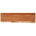 Estante pared rectangular madera acacia borde vivo 70x20x3,8 cm