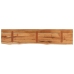 Estante pared rectangular madera acacia borde vivo 100x20x3,8cm