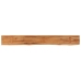 Estante pared rectangular madera acacia borde vivo 140x20x3,8cm