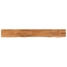 Estante pared rectangular madera acacia borde vivo 160x20x3,8cm