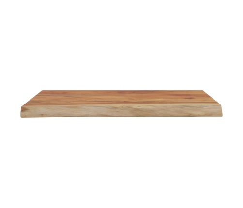 Estante pared rectangular madera acacia borde vivo 40x30x3,8 cm