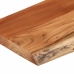 Estante pared rectangular madera acacia borde vivo 70x30x3,8 cm